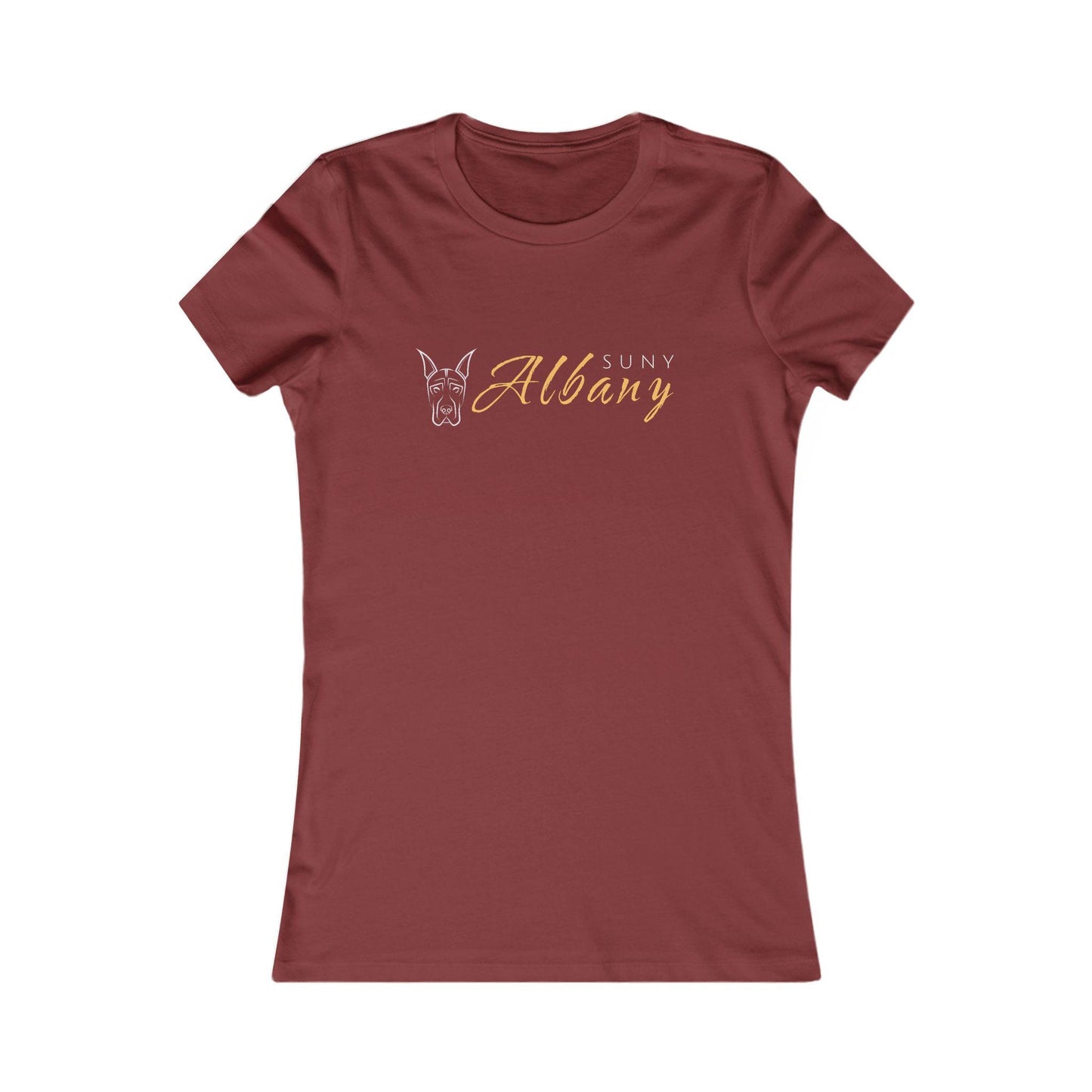 Albany SUNY Women's Favorite Tee University T-Shirt, College Tee Shirt, School Pride Shirt, Gift for Her, Graphic Tee