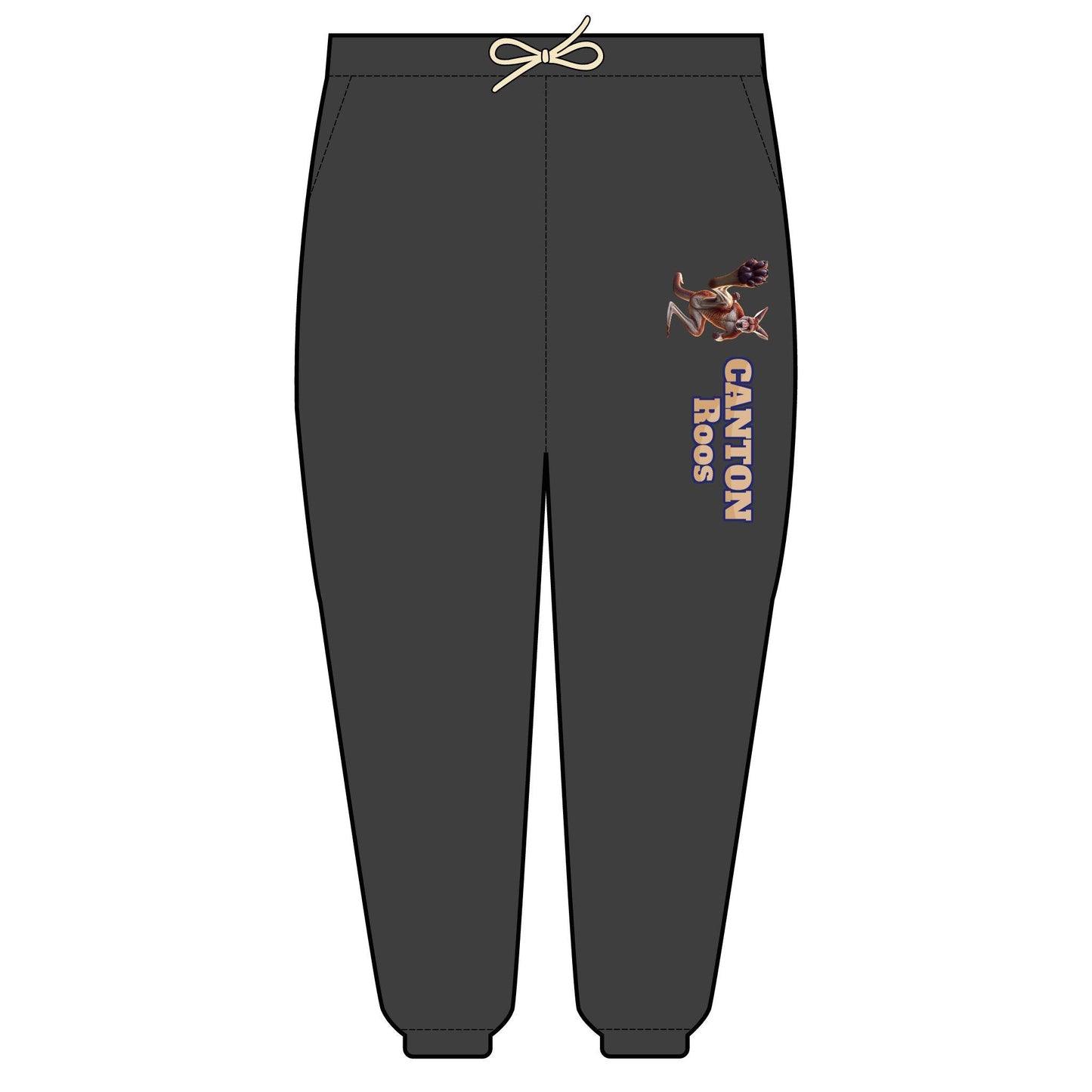 Canton Roos Sweatpants, Cozy Unisex Fleece Pants for Athletes, Casual Wear, Perfect for Lounging, Sports Events, and Gifts