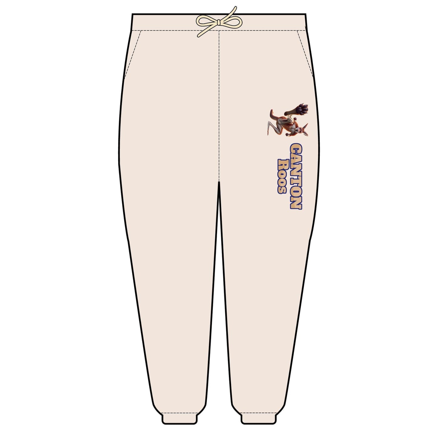 Canton Roos Sweatpants, Cozy Unisex Fleece Pants for Athletes, Casual Wear, Perfect for Lounging, Sports Events, and Gifts