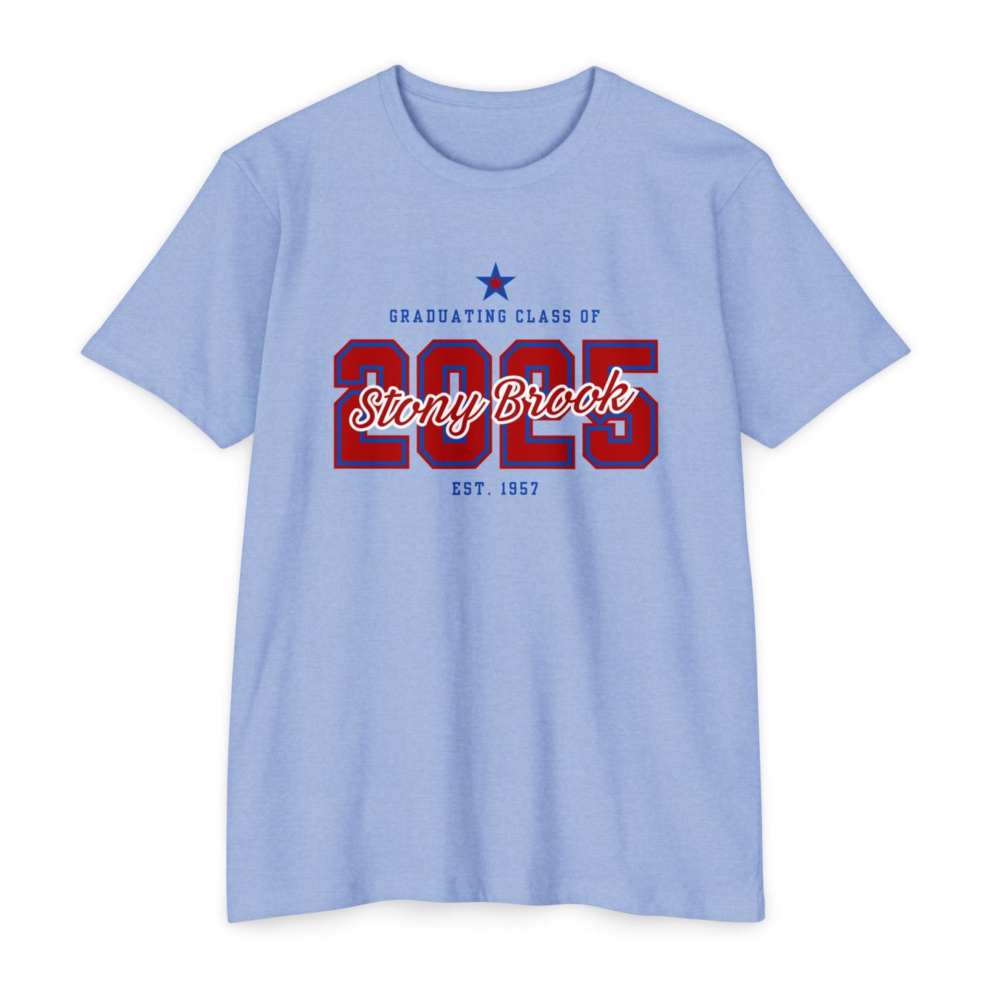 Graduation T-Shirt for SUNY Stony Brook Class of 2025, Student Gift, Dorm clothing, special occasion tee