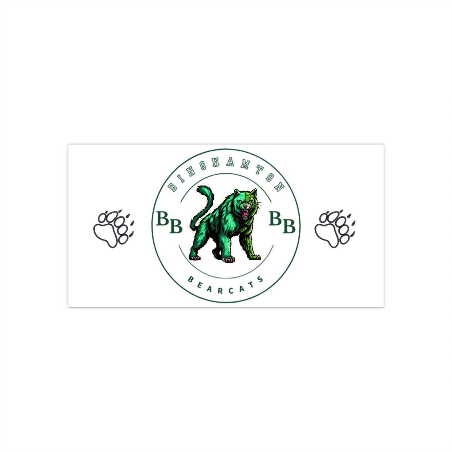 Binhampton University Bearcats SUNY Bumper Sticker College Pride, Notebook Sticker, Indoor Outdoor Sticker, Large