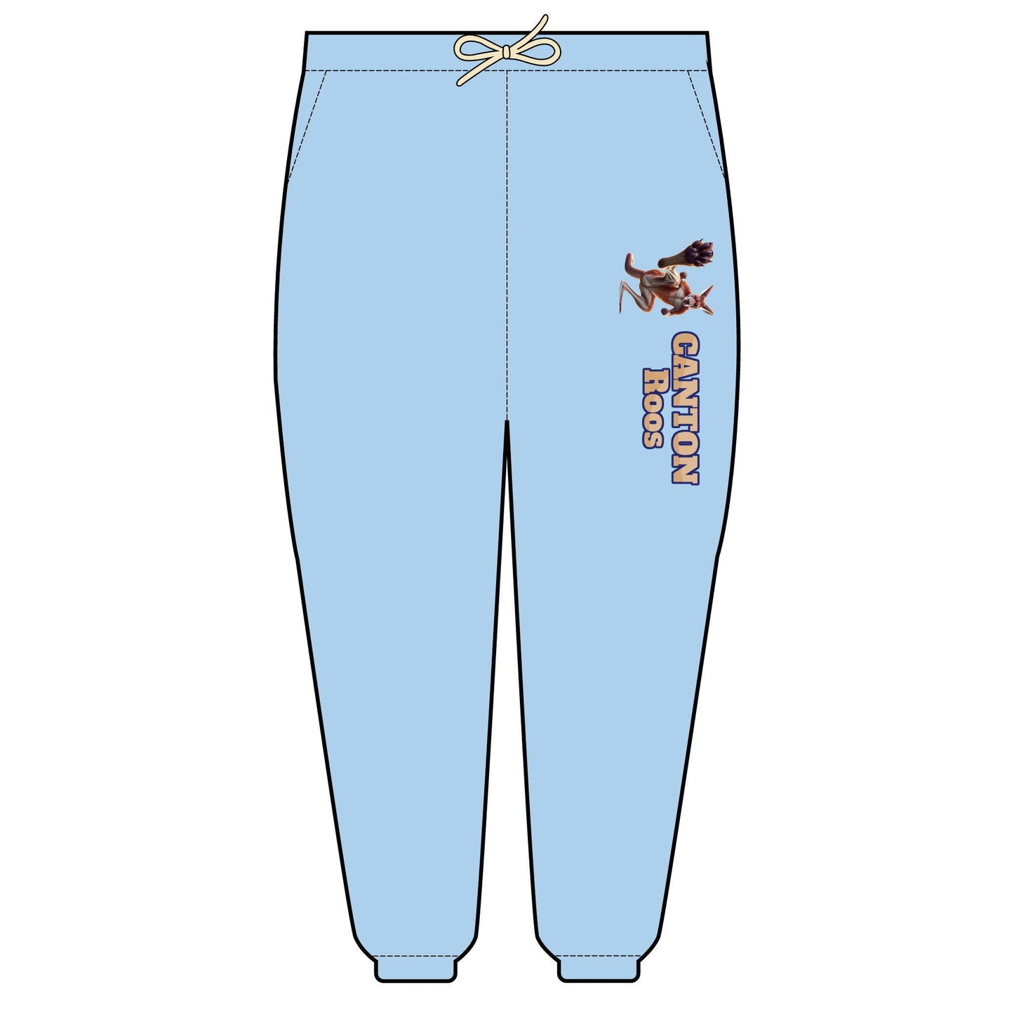 Canton Roos Sweatpants, Cozy Unisex Fleece Pants for Athletes, Casual Wear, Perfect for Lounging, Sports Events, and Gifts