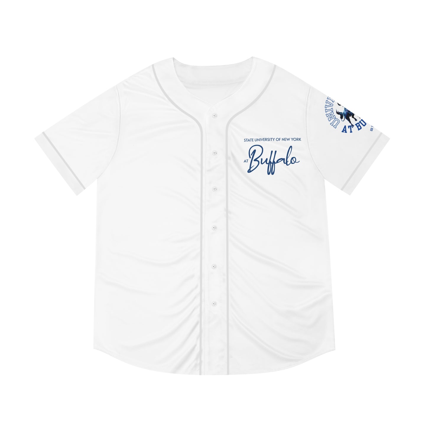 SUNY University at Buffalo Pride Men's Baseball Jersey, Univerity Pride Apparel, New York College Swag, Buffalo Bulls Jersey, UB Shirt