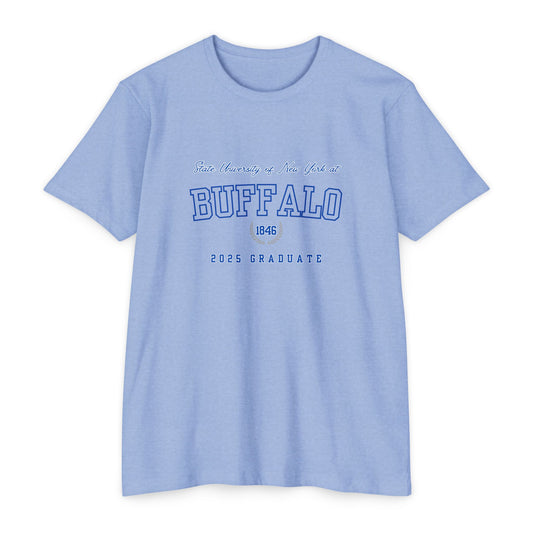 Graduation T-Shirt for SUNY Buffalo Class of 2025, Student Gift, Dorm clothing, special occasion tee