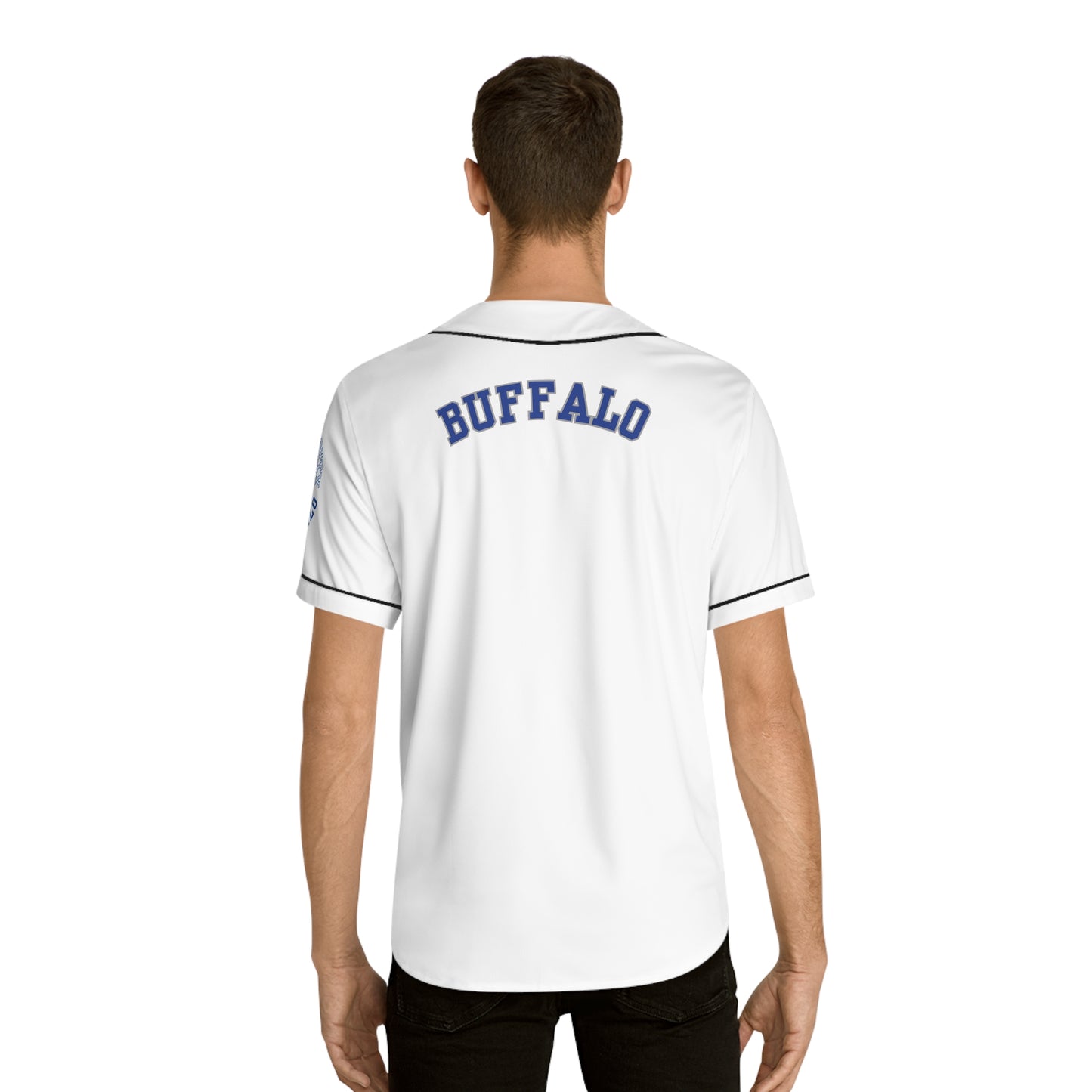 SUNY University at Buffalo Pride Men's Baseball Jersey, Univerity Pride Apparel, New York College Swag, Buffalo Bulls Jersey, UB Shirt