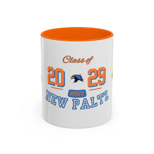 Class of 2029 Accent Coffee Mug - SUNY New Paltz, Graduation Gift, College Student Mug, School Spirit Cup, Unique Keepsake