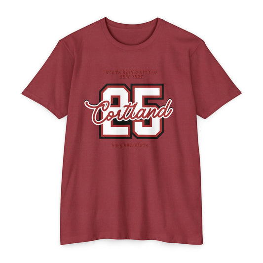 Graduation T-Shirt for SUNY Cortland Class of 2025, Student Gift, Dorm clothing, special occasion tee