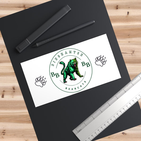 Binhampton University Bearcats SUNY Bumper Sticker College Pride, Notebook Sticker, Indoor Outdoor Sticker, Large