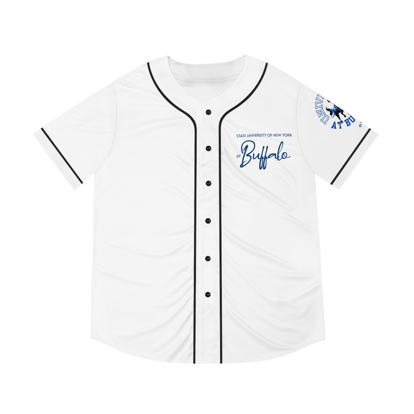 SUNY University at Buffalo Pride Men's Baseball Jersey, Univerity Pride Apparel, New York College Swag, Buffalo Bulls Jersey, UB Shirt