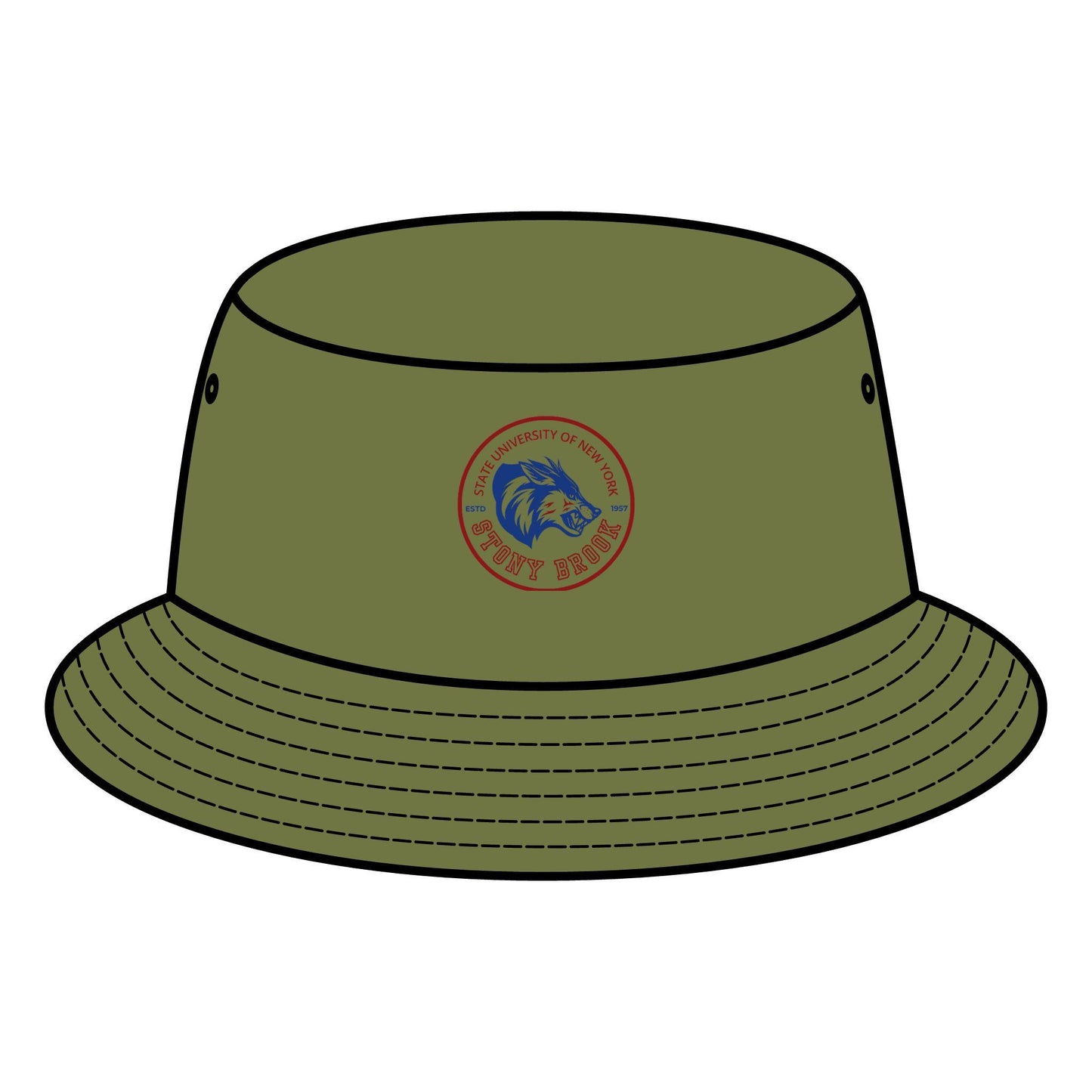 Stony Brook Seawolves SUNY Bucket Hat, Stylish Sunhat for Beach Days, Outdoor Adventures, Sports Events, Summer Style, Casual Headwear